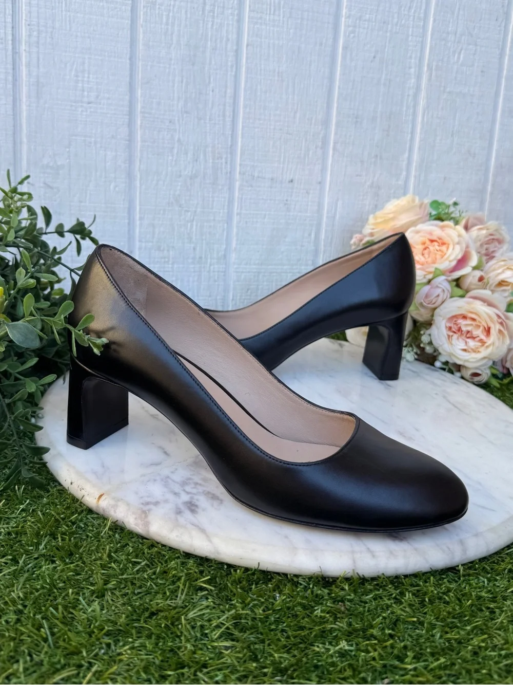 STUART WEITZMAN 75 Pump 3” women  $475 NEW size 6 Color: Black Soft Nappa